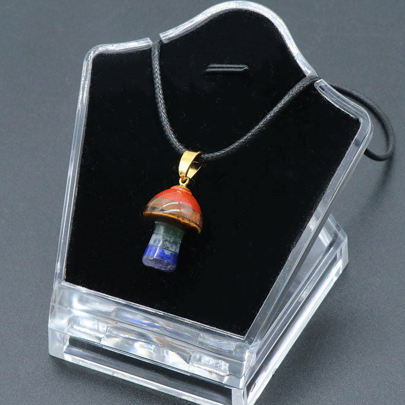 Chakra Mushroom Pendant