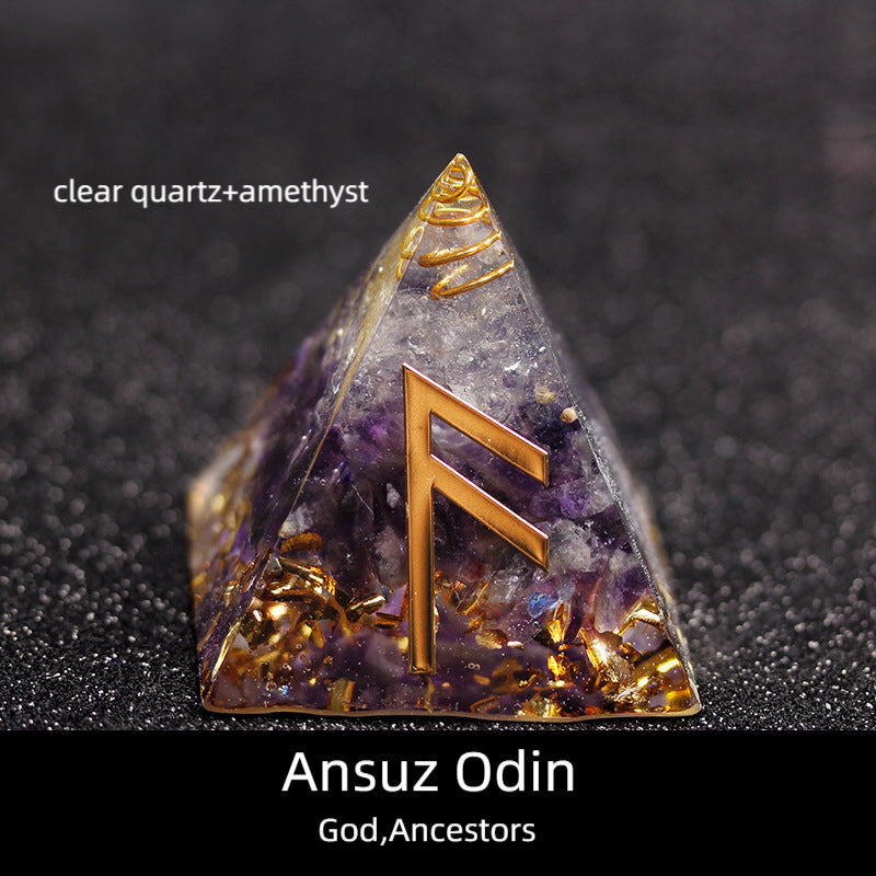 Runes Orgone Pyramid