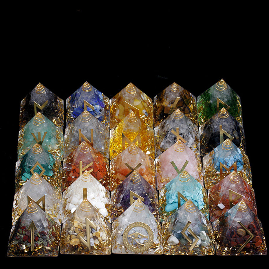 Runes Orgone Pyramid