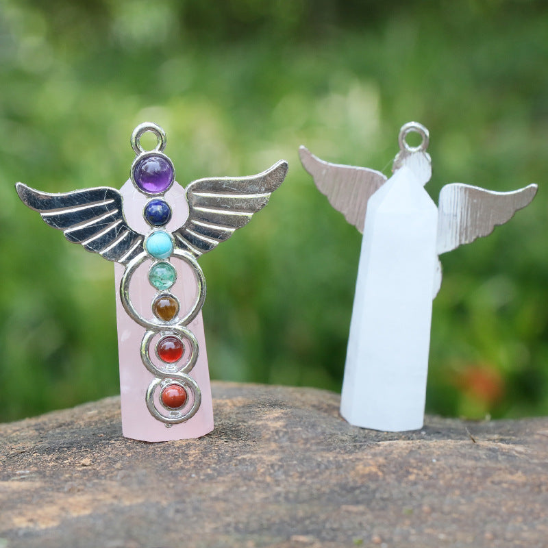 Chakra Angel Wand Pendant