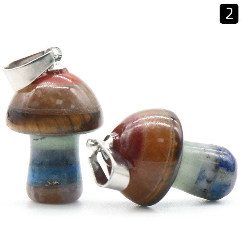 Chakra Mushroom Pendant