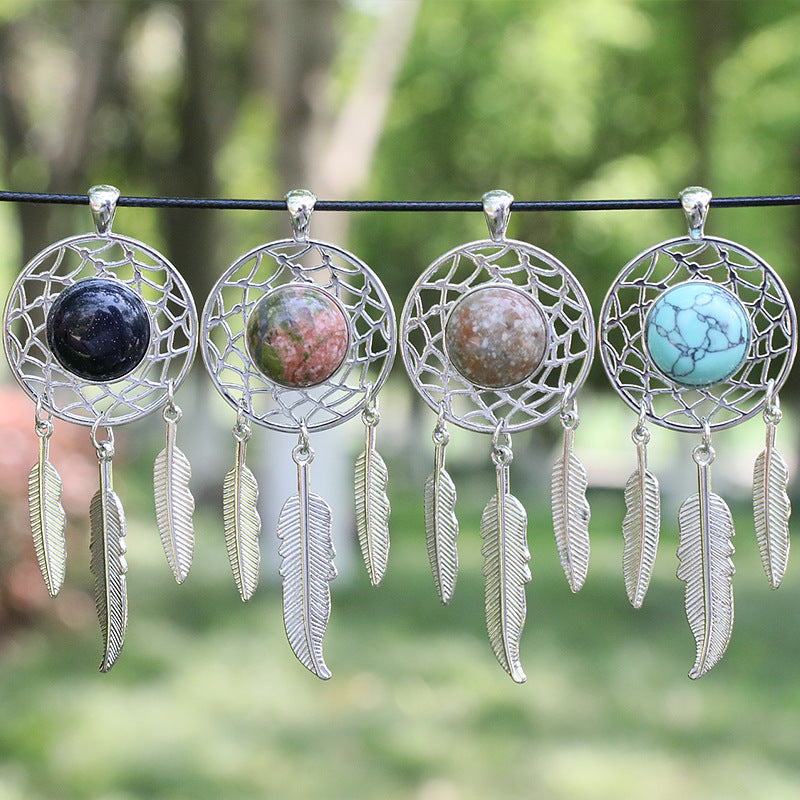 Crystal Dream Catcher Pendant