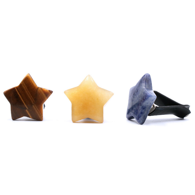 Star Shaped Crystal Car Air Fresheners Vent Clips