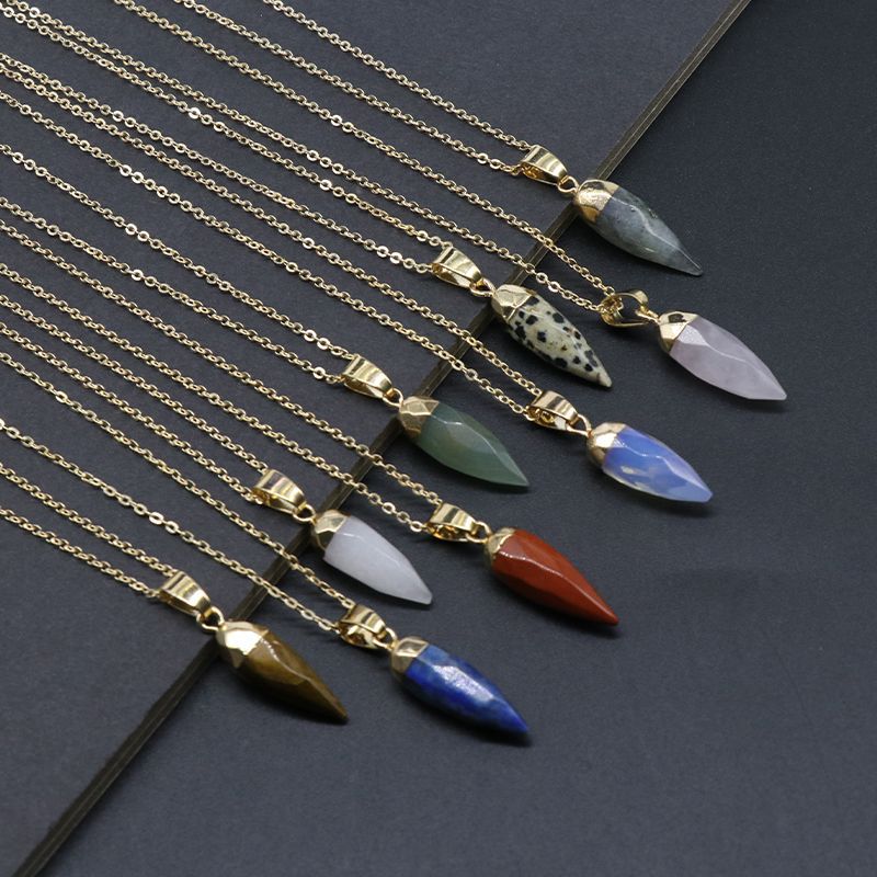 Bullet Shaped Crystal Pendant