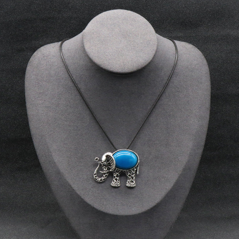 Crystal Elephant Brooch & Pendant