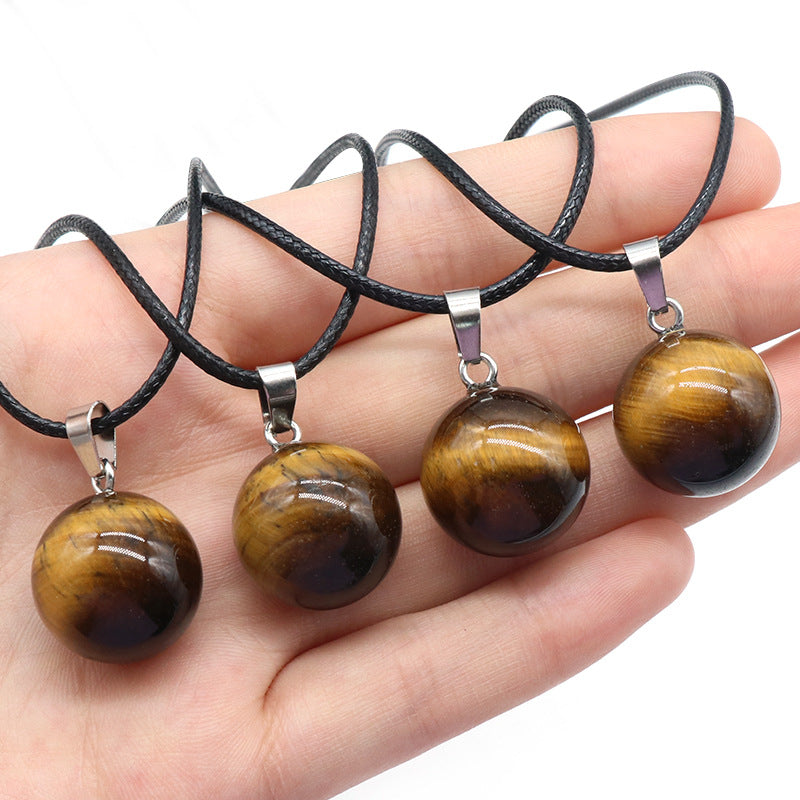 18mm Tiger Eye Sphere Necklace