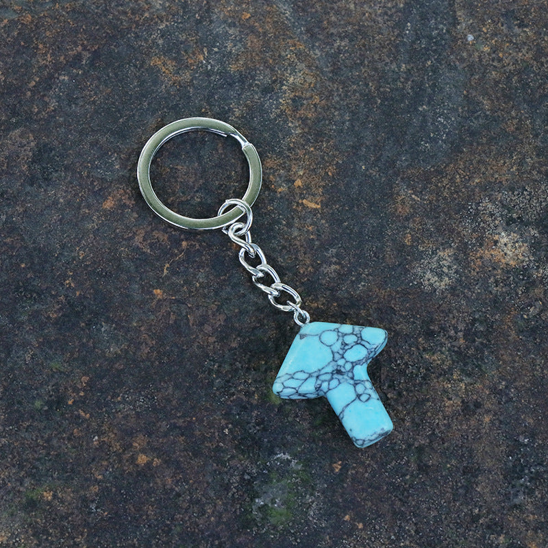 Crystal Mushroom Keychain