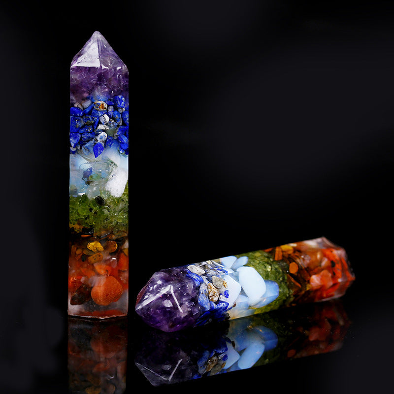 Resin Chakra Tower