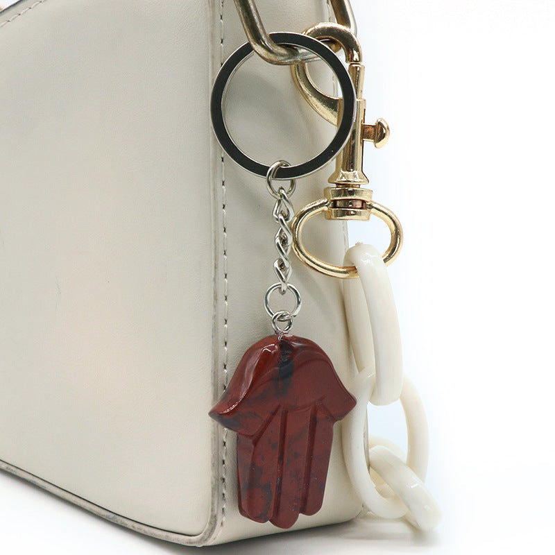 Crystal Hamsa Key Chain