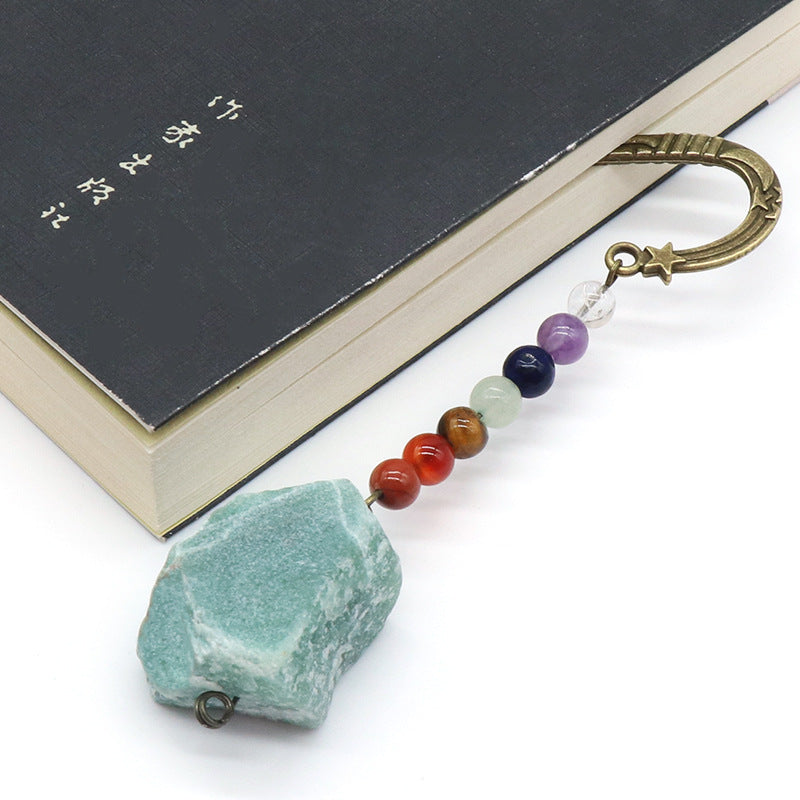 Natural Seven Chakra Raw Crystal Gemstone Bookmark