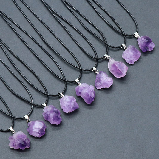 Amethyst Teeth Necklace