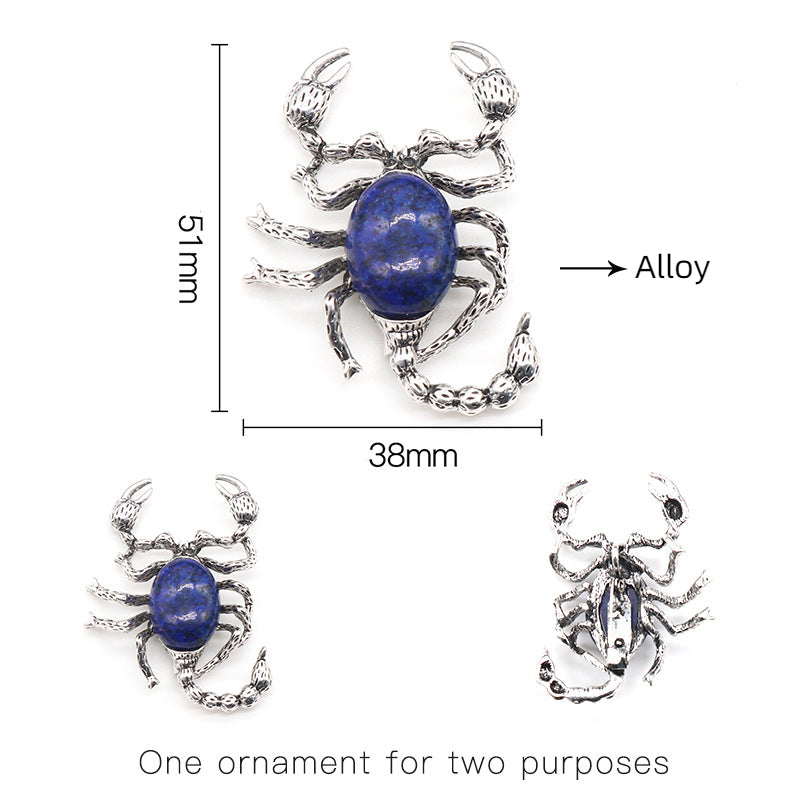 Crystal Scorpion Brooch & Pendant