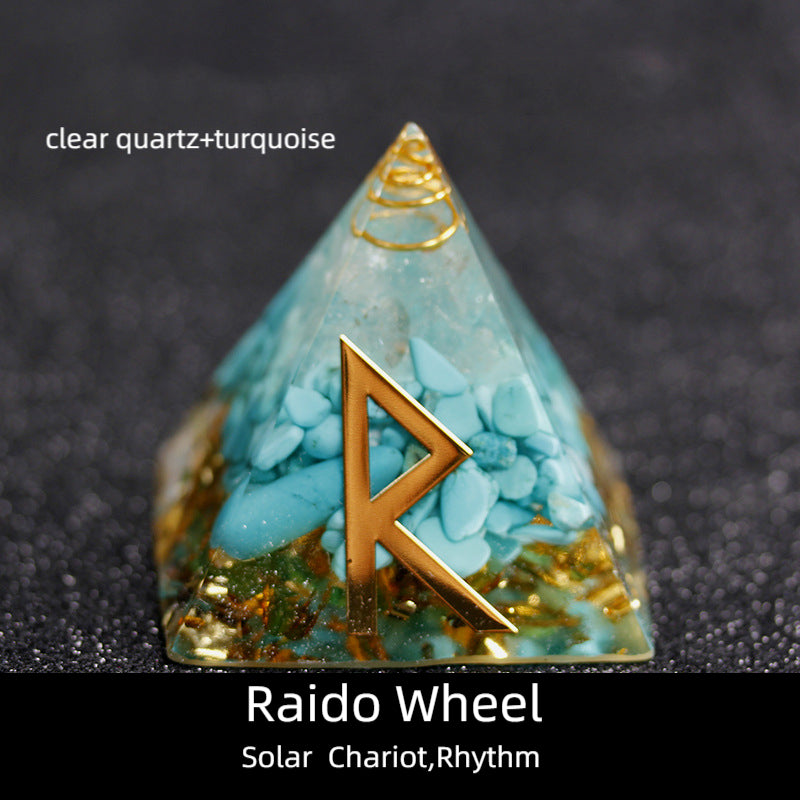 Runes Orgone Pyramid