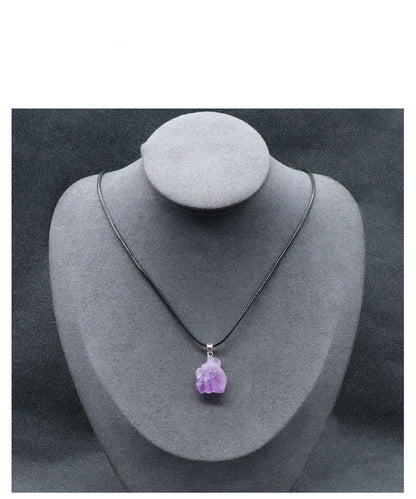 Amethyst Teeth Necklace