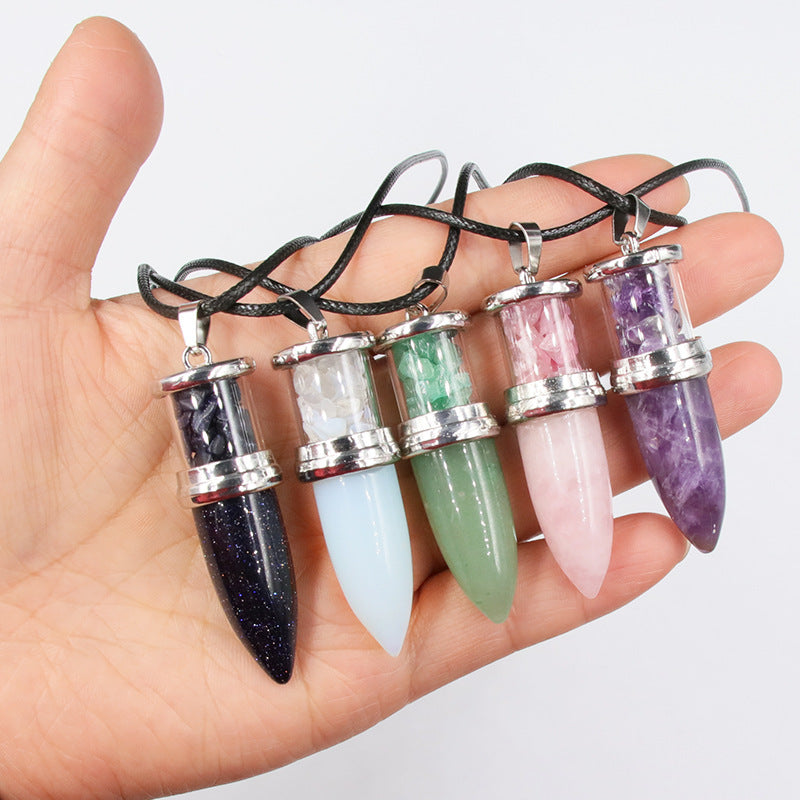 Crystal Bullet Necklace