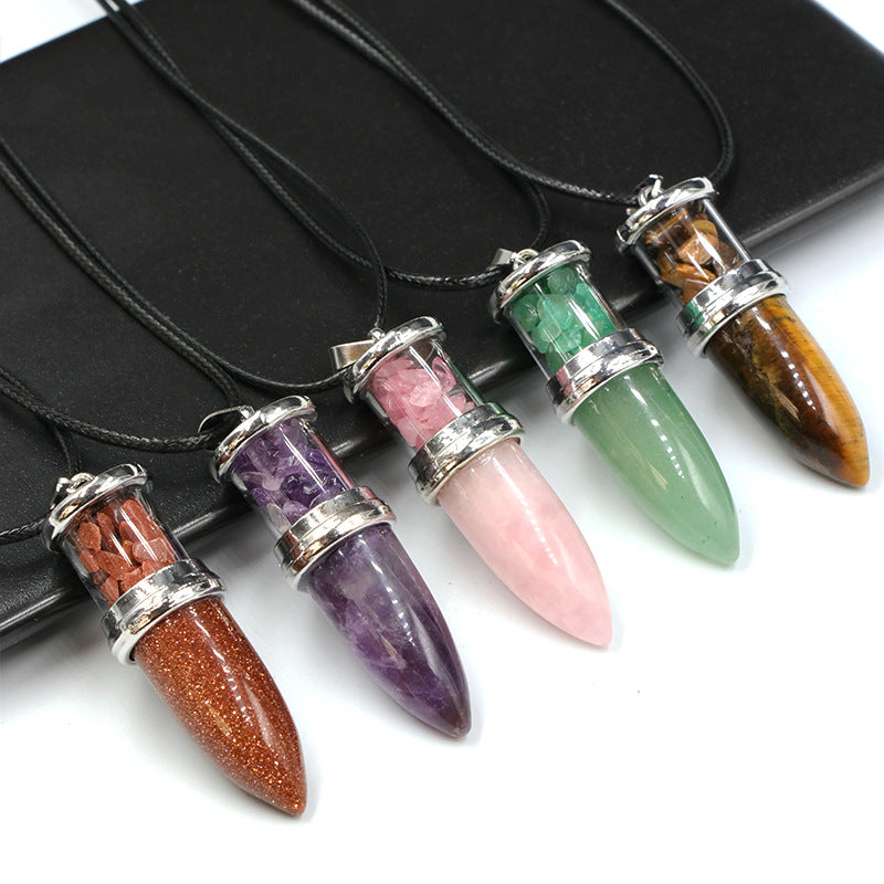 Crystal Bullet Necklace