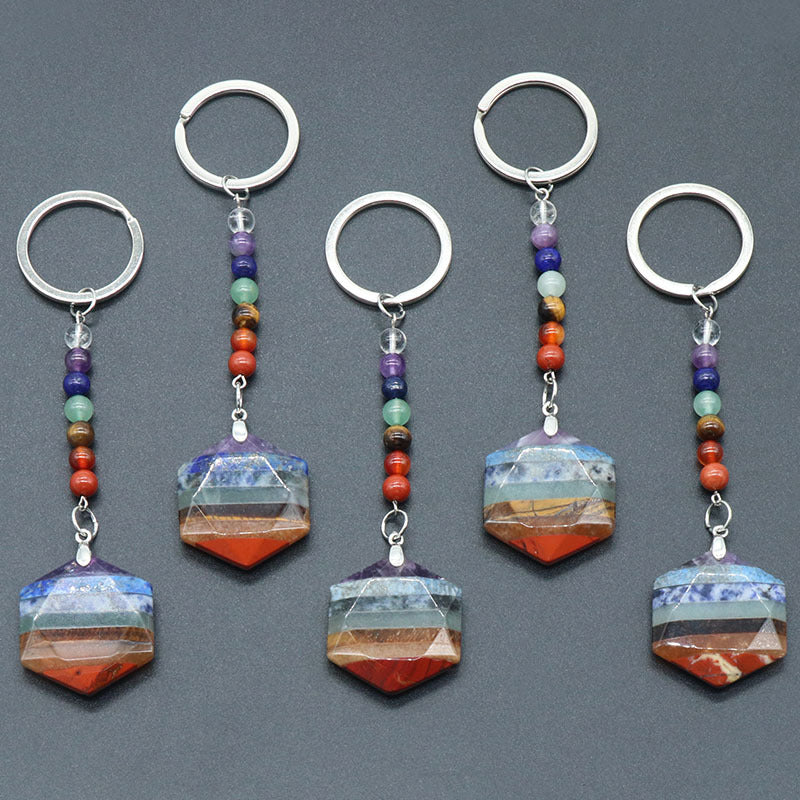 Chakra Merkaba Star Key Chain