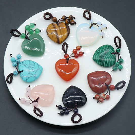 Heart Stone Keychain Hanger