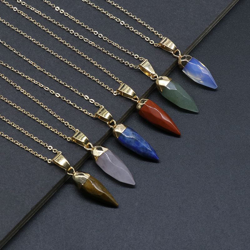 Bullet Shaped Crystal Pendant