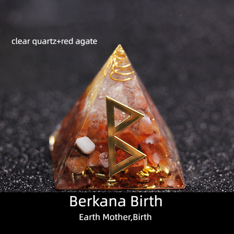 Runes Orgone Pyramid