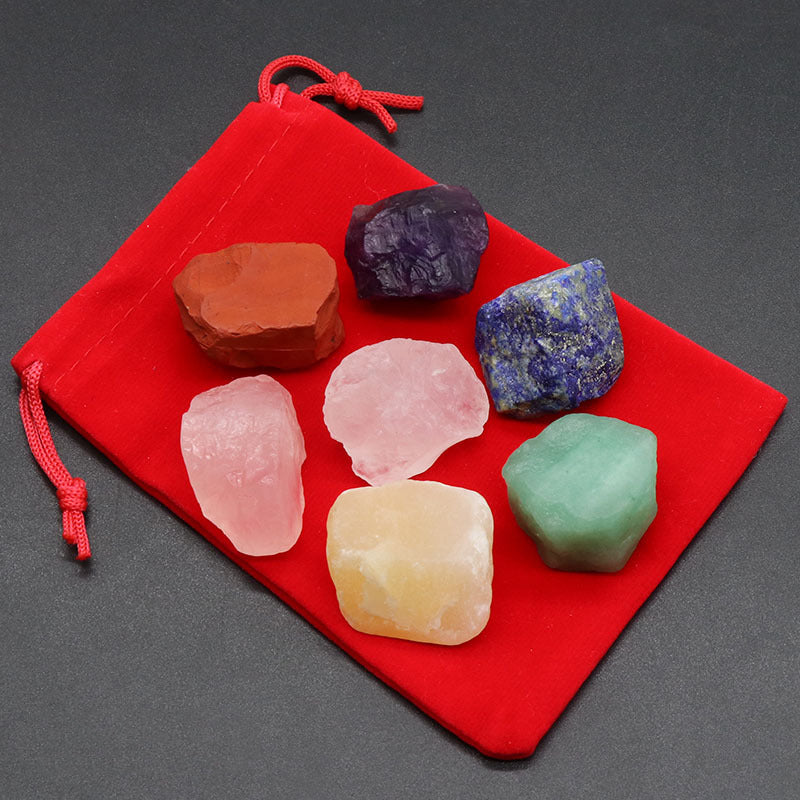 7 Chakra Rough Stone Set