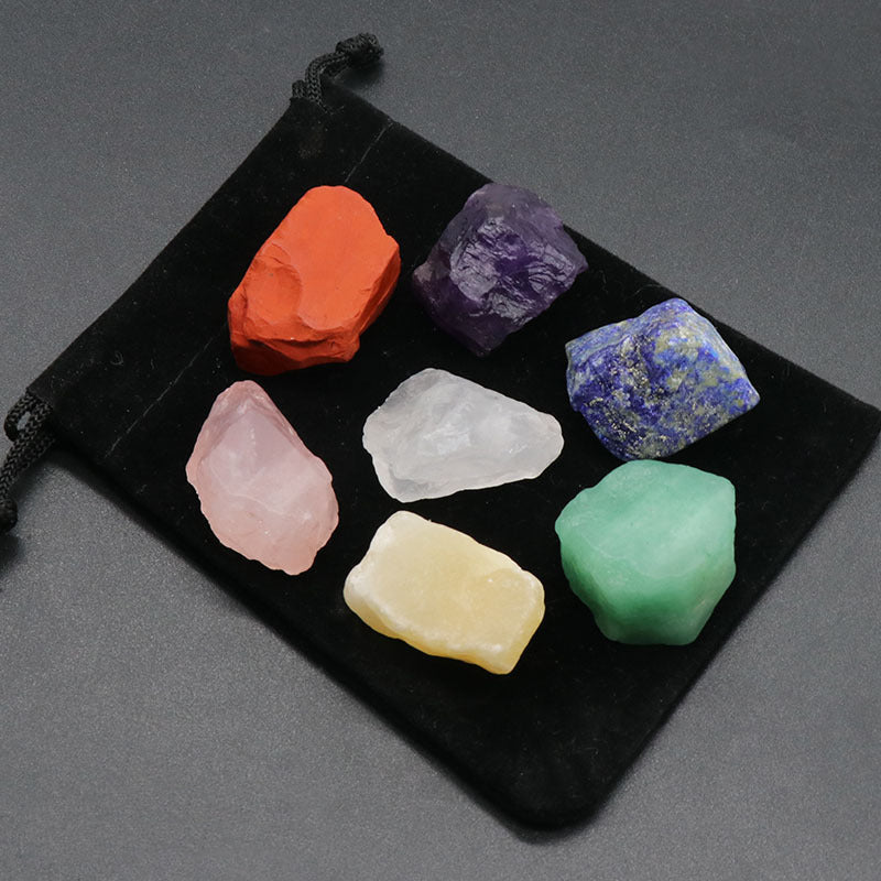 7 Chakra Rough Stone Set