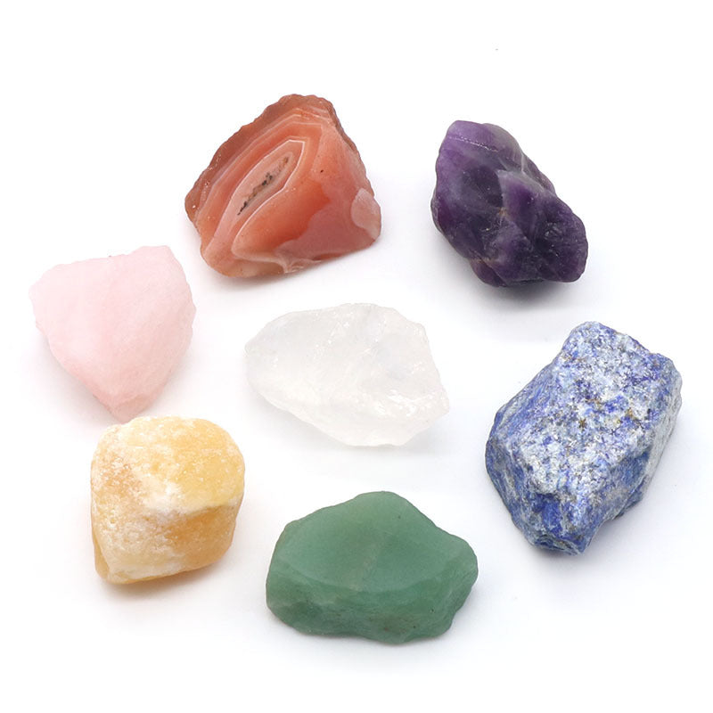 7 Chakra Rough Stone Set