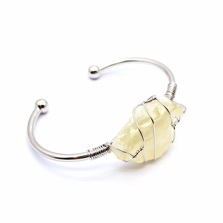 Natural Crystal Bangle