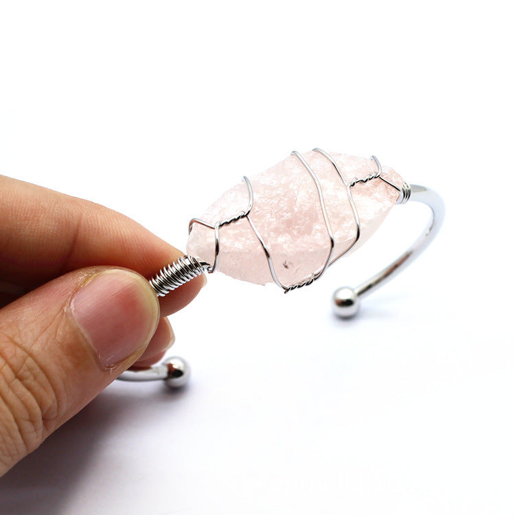 Natural Crystal Bangle