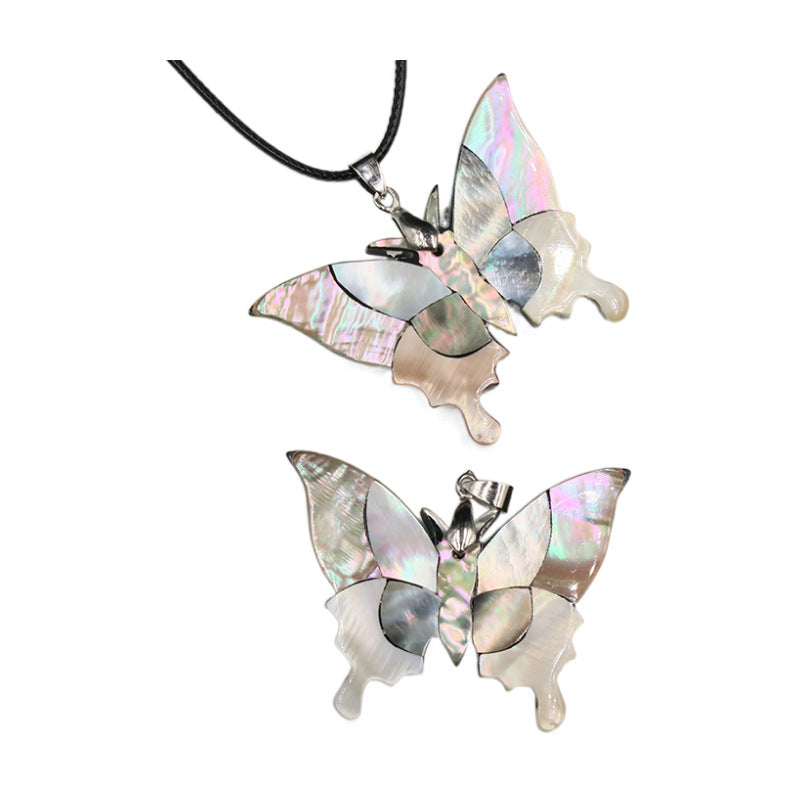 Abalone Shell Butterfly Pendant