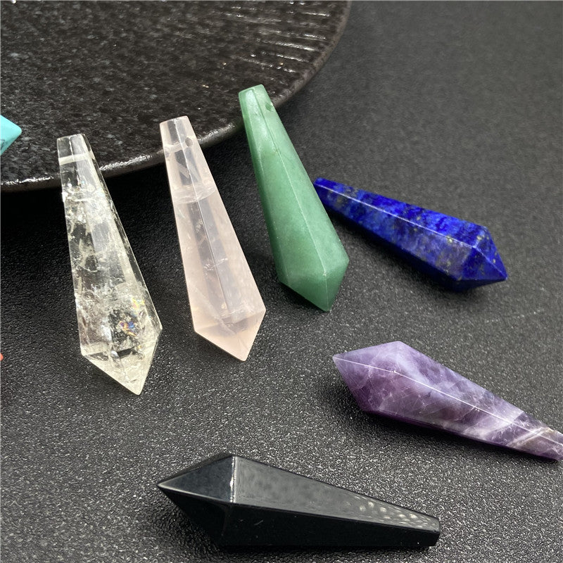 6 Faceted Pendulum Pendant