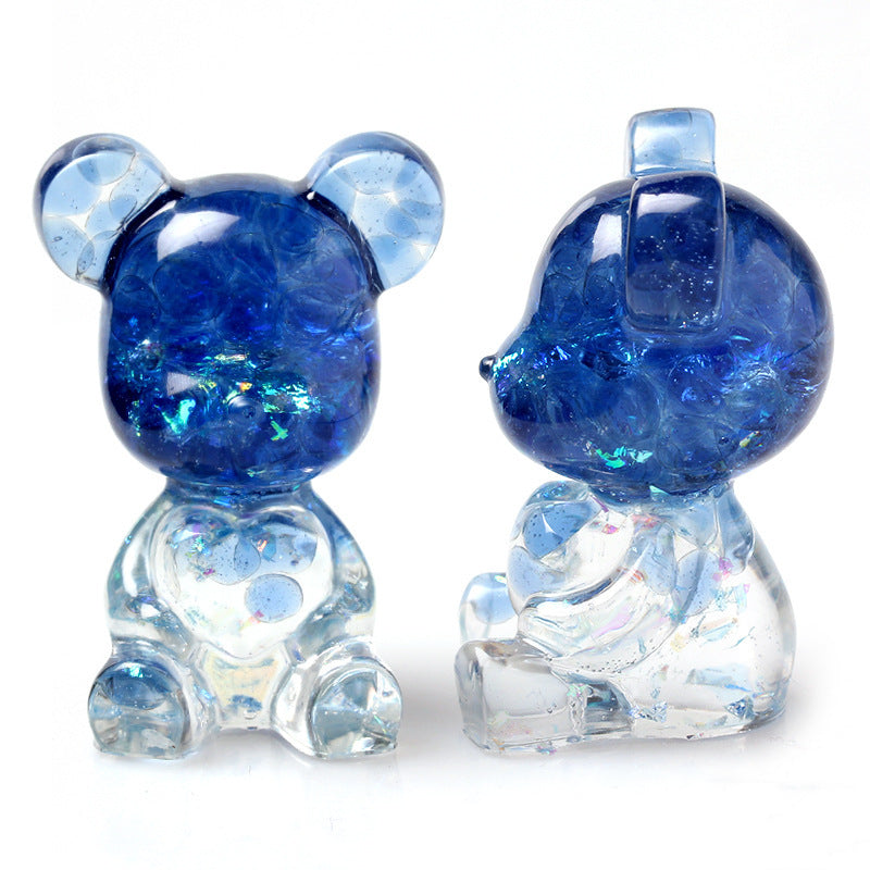 Resin Heart Bear