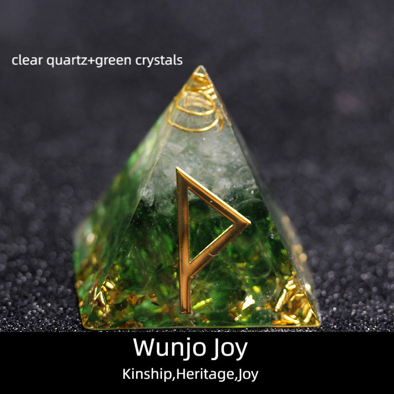 Runes Orgone Pyramid