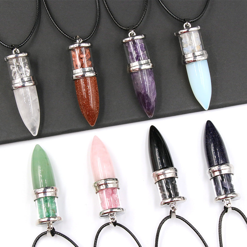 Crystal Bullet Necklace