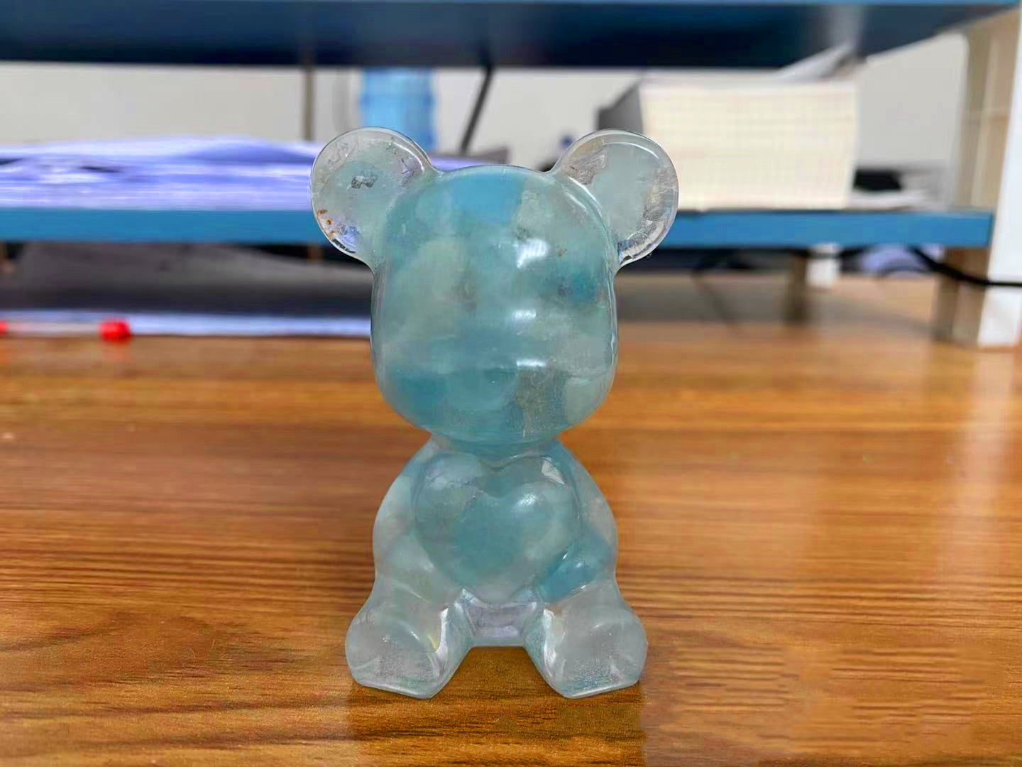 Resin Heart Bear