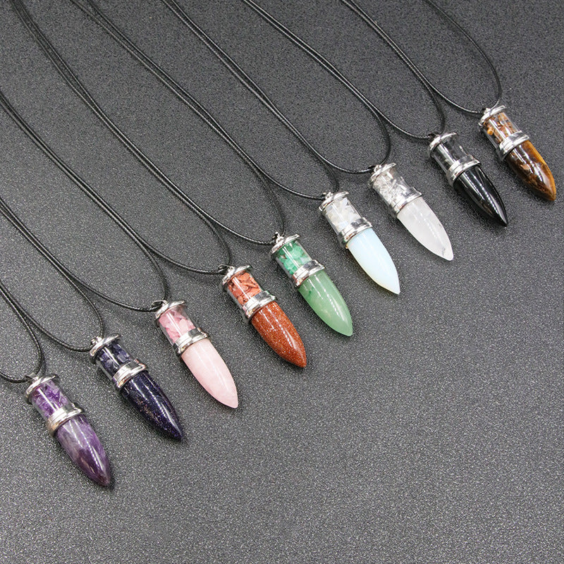 Crystal Bullet Necklace