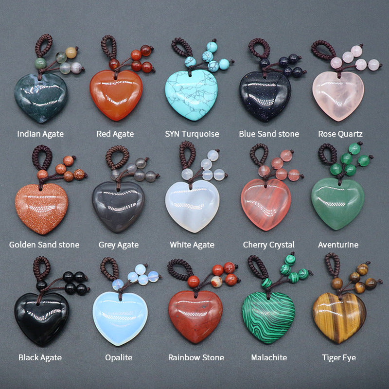 Heart Stone Keychain Hanger