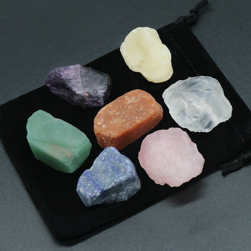 7 Chakra Rough Stone Set