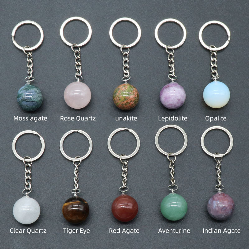 Crystal Sphere Key Chain