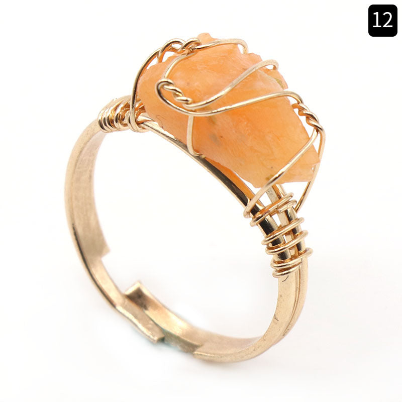 Crystal Raw Ring