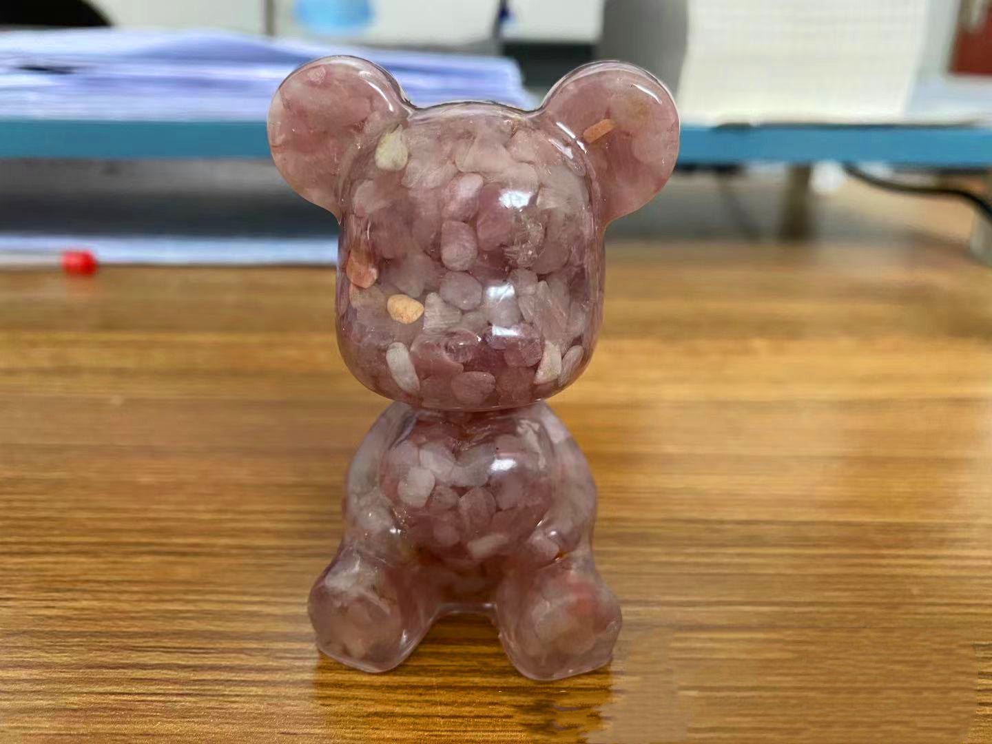 Resin Heart Bear