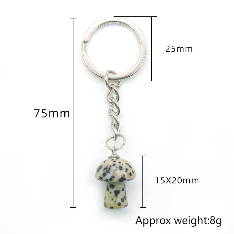 Crystal Mushroom Key Chain