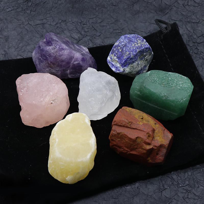 7 Chakra Rough Stone Set