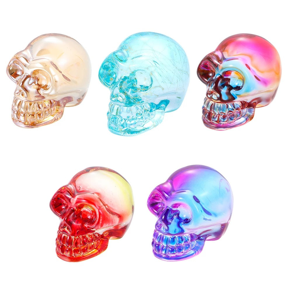 Colorful Melted Skull