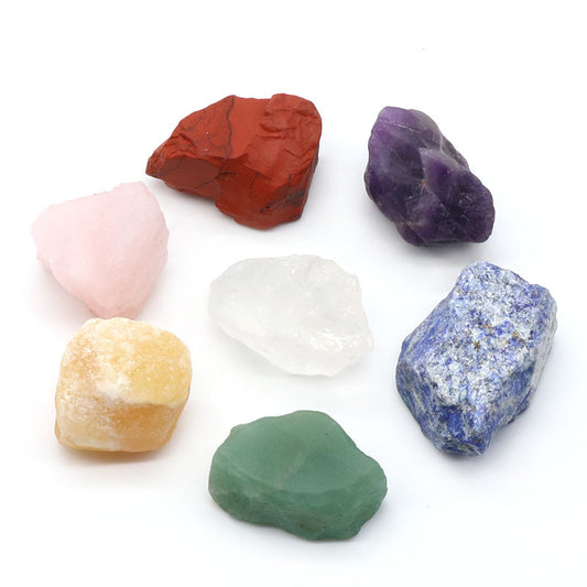 7 Chakra Rough Stone Set