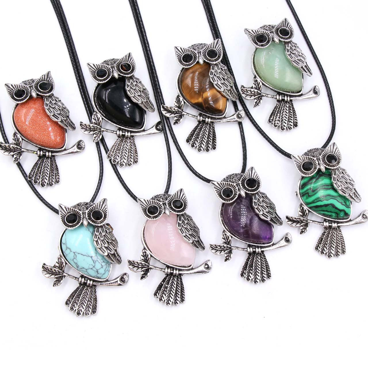 Crystal Owl Brooch & Necklace