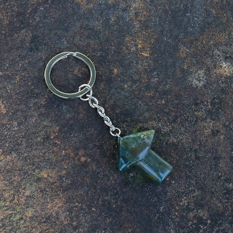 Crystal Mushroom Keychain