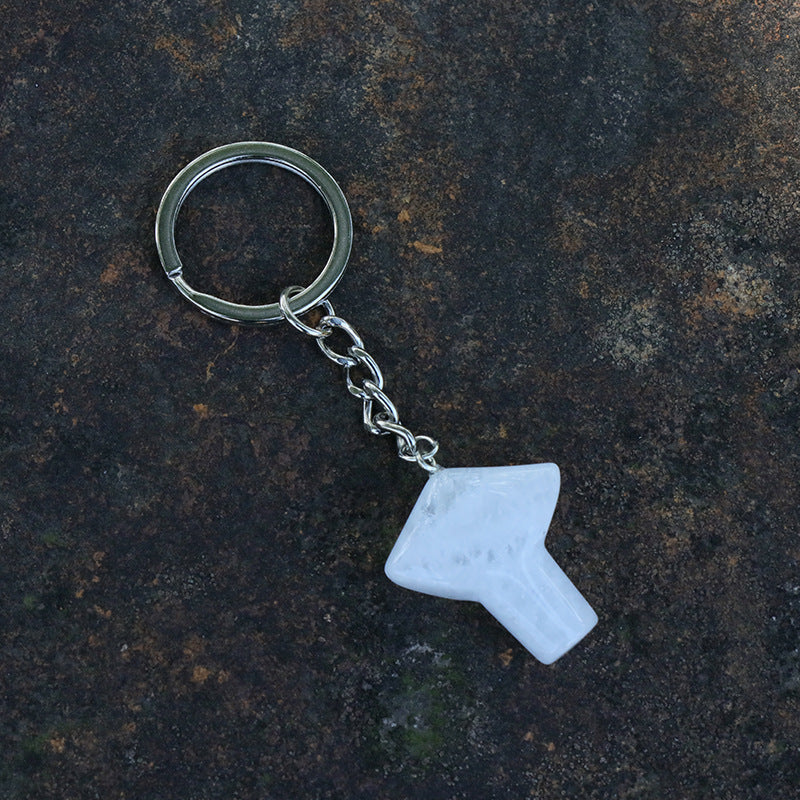 Crystal Mushroom Keychain