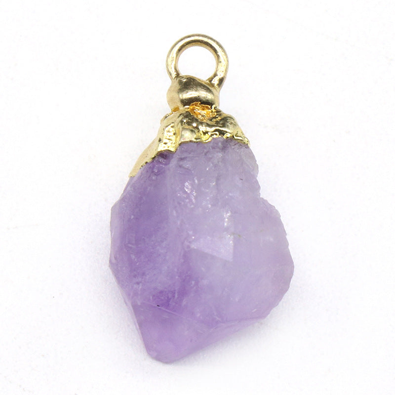 Mini Crystal Raw Pendant