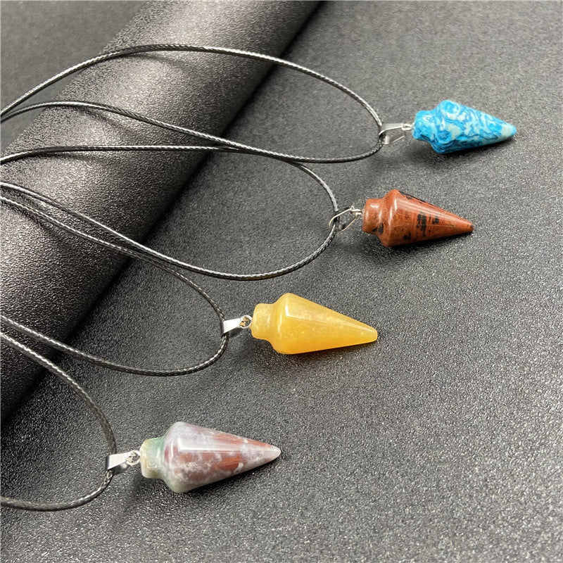 Crystal Conical Pendant